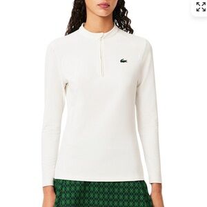 NWT Lacoste Ivory Long Sleeve sweatshirt